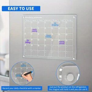 Acrylic calendars with magnets